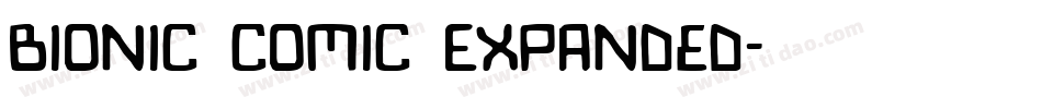 Bionic Comic Expanded字体转换